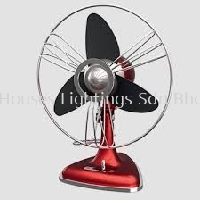 NSB ELVIS TABLE FAN  12"/RED