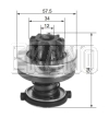 EKN GB-B008 BOSCH SERIES STARTER DRIVES STARTER COMPONENTS