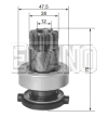 EKN GB-B054 BOSCH SERIES STARTER DRIVES STARTER COMPONENTS