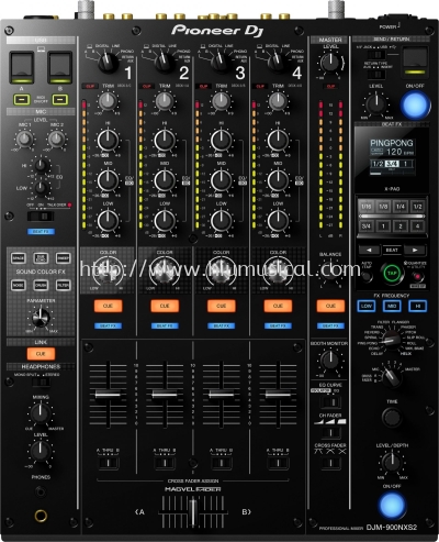 Pioneer DJM-900NXS2, 4 Channel Professional DJ, Black