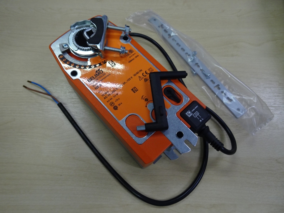 BELIMO NFA OPEN-CLOSE SPRING-RETURN DAMPER ACTUATOR 10NM, 24-240VAC/24-125VDC, 50/60HZ