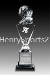 CRT921 FOOTBALL Crystal Plaque Crystal Plaque Souvenir Stand / Plaque Award Trophy, Medal & Plaque