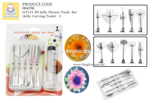 3D Jelly Flower Tools Set - I