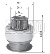 EKN GB-M007 MITSUBISHI SERIES STARTER DRIVES STARTER COMPONENTS