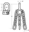 Accoloy Steady-Lift Magnet Chains (3 Point Suspension) Magnet Chains Slings