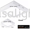 12W LED SURFACE DOWNLIGHT SQUARE Surface Downlight DOWNLIGHT (SURFACE / RECESSED)