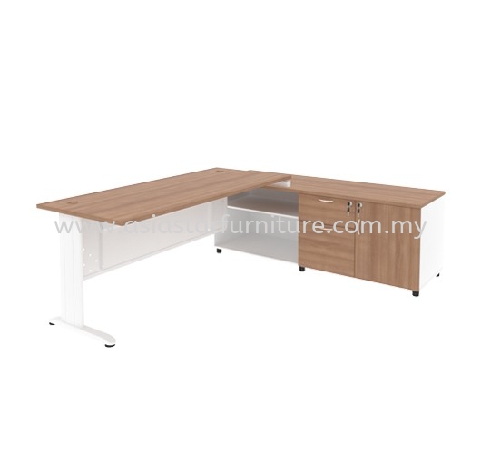 JOY MEJA PEJABAT/TULIS PENGARAH BENTUK L DAN KABINET - Office Furniture Store Director Office Table | Director Office Table Kuchai Lama | Director Office Table Bandar Kinrara | Director Office Table Bukit Jalil