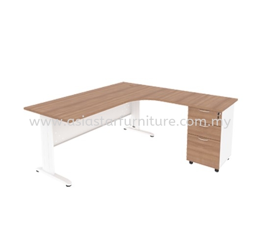 JOY L-SHAPE WRITING OFFICE TABLE/DESK - L-Shape Office Table Taman Tun Dr Ismail | L-Shape Office Table Pandan Indah | L-Shape Office Table Pandan Perdana | L-Shape Office Table Taman Muda