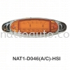 12V/24V Truck Bus LED Side Marker Lamp  D046 AMBER ELLIPSE SIDE MARKER Side Marker Lamp Lighting