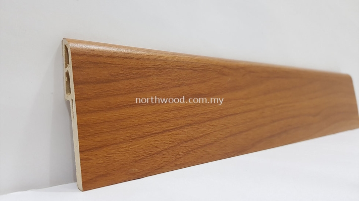 PVC Skirting 70mmH Teak