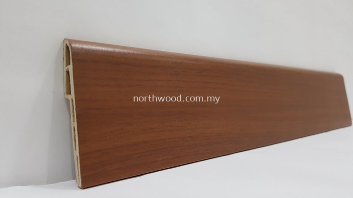 PVC Skirting 70mmH Walnut