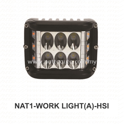 LED WORK LIGHT 12V-80V AMBER