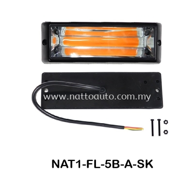 LED FLASH LIGHT 5B AMBER