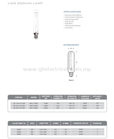 Liko Metal Halide And Son tube