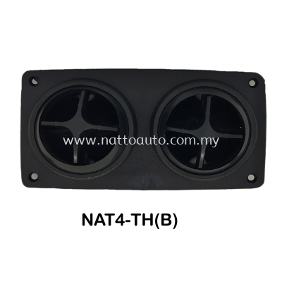 DOUBLE AIRCOND LOUVER (BLACK) BUS WIND OUTLETS SLIDER (BROWN WOOD) Auto interior parts bus wind outlet air vent louver 