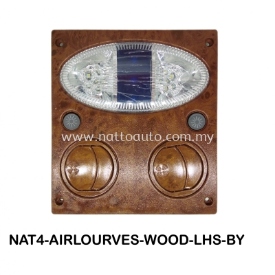 AIR LOURVES WOODEN 24V Auto interior parts bus wind outlet air vent louver with reading light