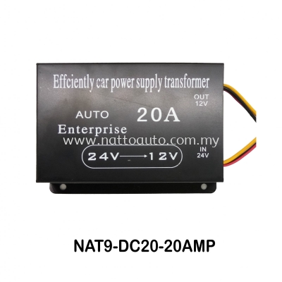 POWER CONVERTER 20Amp Universal DC 24V to 12V 20A Vehicle Power Converter Supply Transformer