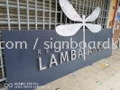 Lambaan Dua Park stainless steel 3d box up lettering signage at Kajang Kuala Lumpur / signboard design Huruf Timbul Keluli Tahan Karat