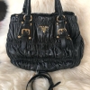 Prada Gaufre Full Leather in Black with GHW (Two Ways Carry) Prada