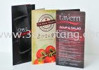 Plastic Menu Plastic Printing Offset Printing