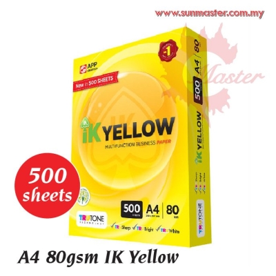 A4 80gsm IK Yellow (500s)