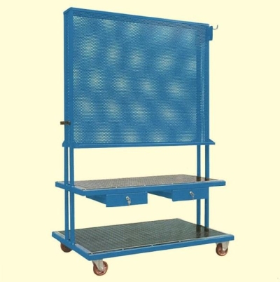 OMCN TOOL PANEL HOLDER TROLLEY WITH TWO DRAWER  (PANEL SIZE: L 1200 X W 985MM), ART C50 (ITALY)