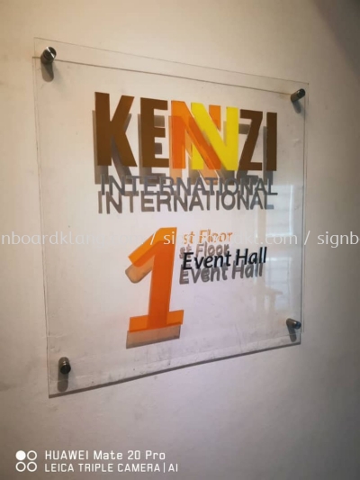 Kennzi Acrylic cut out 3D lettering acrylic poster frame sigange at kota damansata Kuala Lumpur 