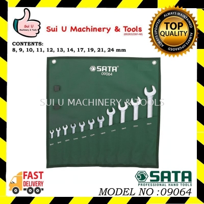 SATA 09064 Metric Combination Wrench Set 11Pcs
