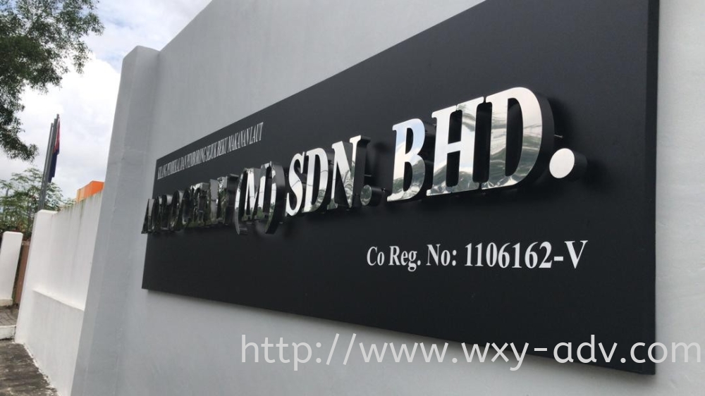 Aop Ocean（M) Sdn Bhd Stainless Steel Box Up Signboard ...
