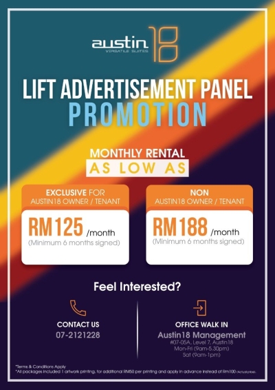 Lift Ads Space to Rent