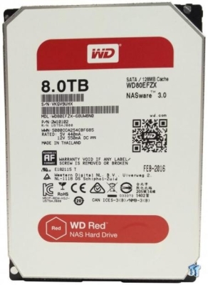 WD Red 8TB NAS Hard Drive WD80EFRX