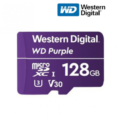 WD Purple 128GB Surveillance Micro SD WDD0128G1P0A