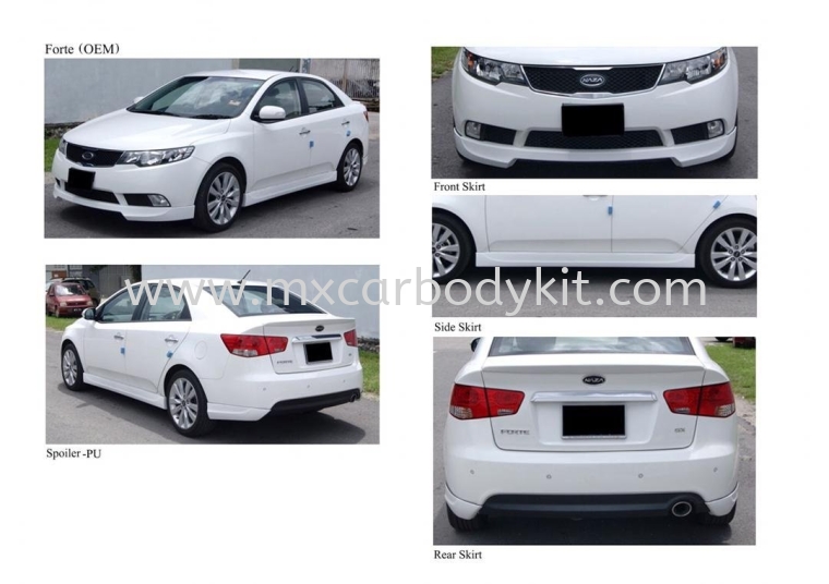 KIA FORTE 2012 (OEM) SPORTIVO BODY KIT + SPOILER  FORTE KIA