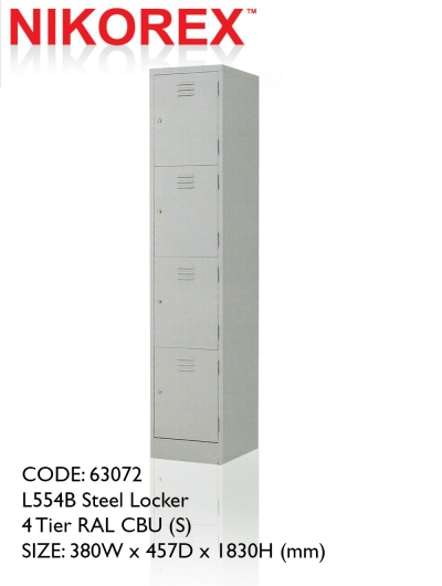 750402 - LOCKER 4 DOOR 6'H (L554B)