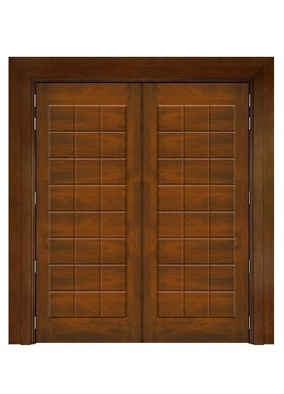 Wooden Main Door : USB-1 Teak Color Double Leaf Solid Main Door Solid Wood Door & Wooden  Door Choose Sample / Pattern Chart