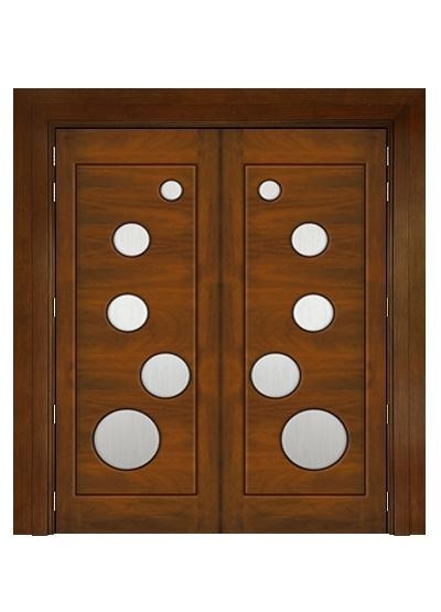 Wooden Main Door : USA-12 Teak Color Double Leaf Solid Main Door Solid Wood Door & Wooden  Door Choose Sample / Pattern Chart