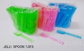 JELLY SPOON (100PCS/50PKT/BAG) Cutleries Container / Plastic Cup / Bottle / Bowl / Plate / Tray / Cutleries / PET