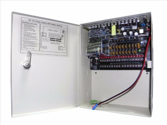 PSB12043A Centralised 12V Uninterruptible Power Supply in Metal Casing