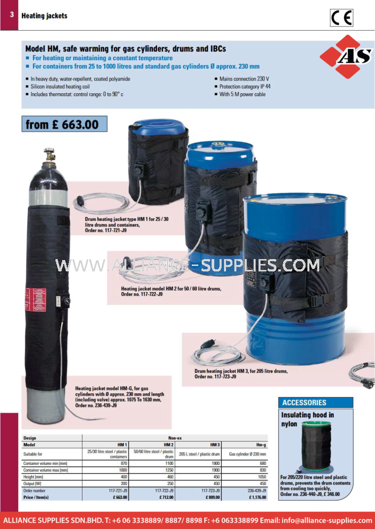 DENIOS Drum, Gas Cylinder and IBC Heating Jackets DENIOS Drum, Gas Cylinder and IBC Heating Jackets DENIOS Keeping warm, heating, melting Thermotechnology DENIOS