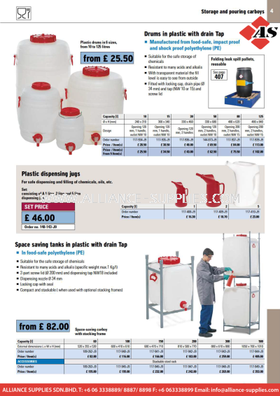 DENIOS Drums, IBCs, Canisters