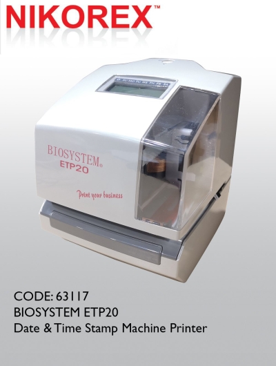 730501 - BIOSYSTEM ETP20 Date & Time Stamp Machine Printer