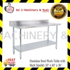 Stainless Steel Work Table with Back Spalish 30" x 60" x 36" Work Table Wood Working Machine