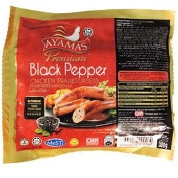 Ayamas Black Papper Hotdog (6pcs)