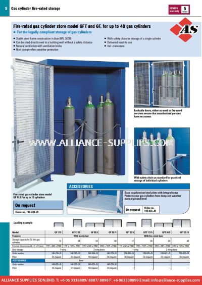 DENIOS Fire-rated Gas Cylinder Storage