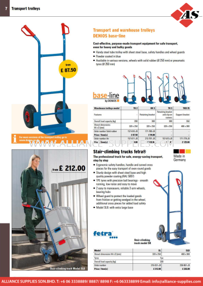 DENIOS Transport-and Platform Trolleys