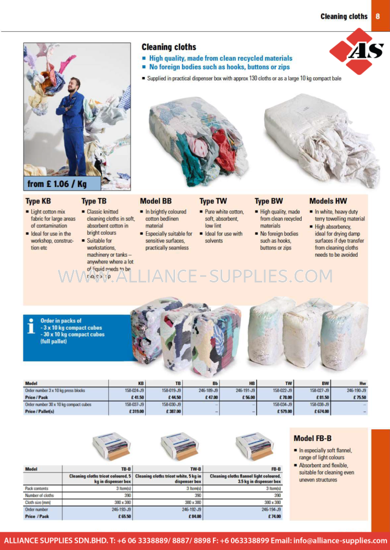 DENIOS Cleaning Cloths DENIOS Cleaning Cloths DENIOS Cleaning and Disposing of Waste DENIOS