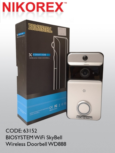 63152 - BIOSYSTEM WiFi SkyBell Wireless Doorbell WD888