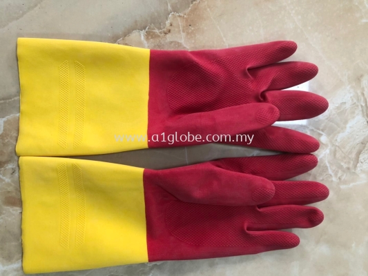 Nitrile Industrial glove flocklined