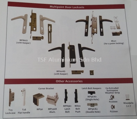 multipoint door locksets and accessories