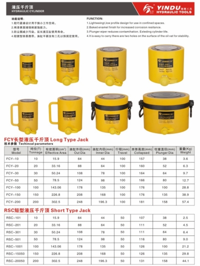 FCY HYDRAULIC CYLINDER 